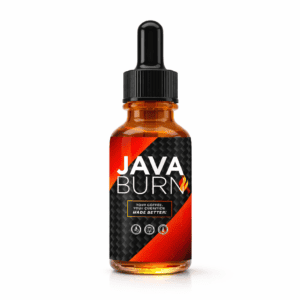 Java Burn 2.0 supplement bottle on bright kitchen background with natural light, premium fat burning product display