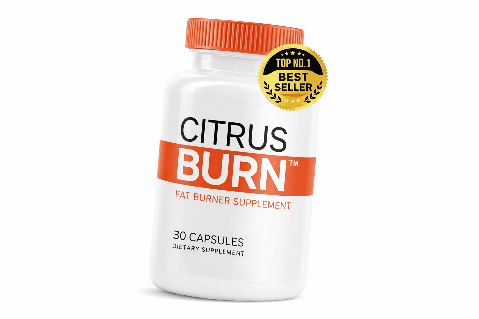 fat burner supplement bottle citrus burn