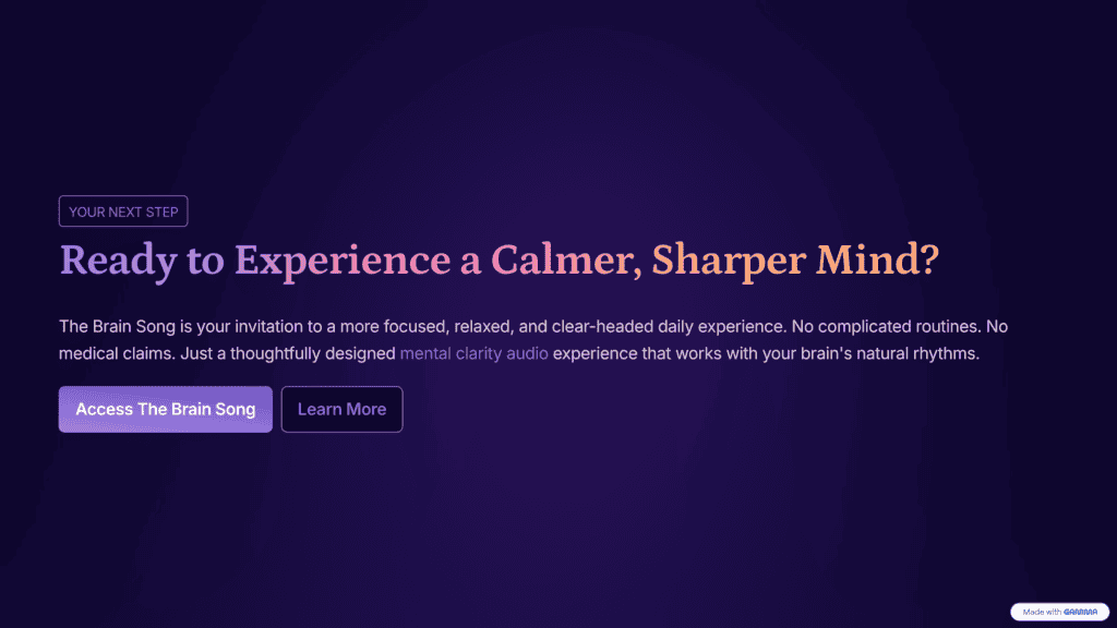 try brain song audio experience calm focus and mental clarity