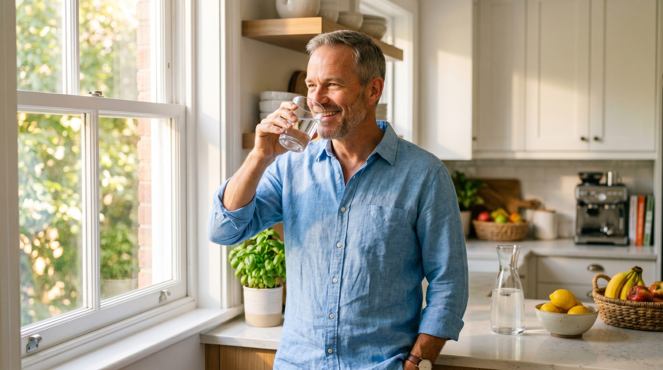 Healthy man prostate health lifestyle